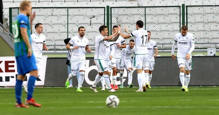 Konyaspor’un son kurbanı Çaykur Rizespor oldu! Seri 4 maça çıktı