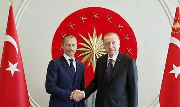 Son dakika haberleri: Başkan Erdoğan UEFA Başkanı Aleksander Ceferin ile görüştü!