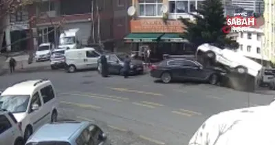 Feci kazanın yeni görüntüleri ortaya çıktı: Hızını alamayan otomobilin yaşlı kadına çarptığı anlar kamerada | Video
