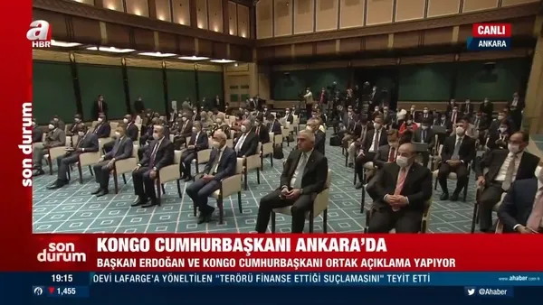 Başkan Erdoğan ve Kongolu mevkidaşı Tshisekedi’den ortak açıklamalar