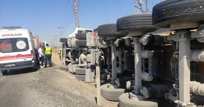 Devrilen TIR'ın sürücü ağır yaralandı #kahramanmaras