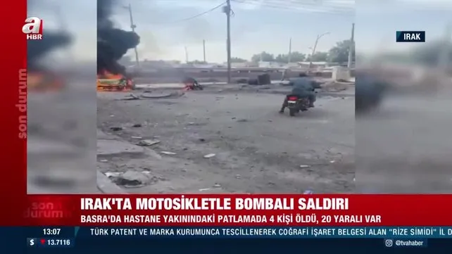 Son Dakika: Irak'ta motosikletle bombalı saldırı! Ölü ve yaralılar var | Video