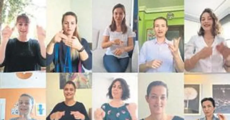 İşaret diliyle ‘Evde Kal’ şarkısı