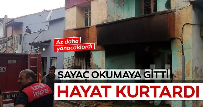 Izmir Tire De Yangin Sayac Okumaya Gitti Baba Oglun Hayatini Kurtardi Son Dakika Haberler