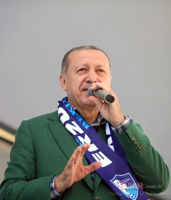 Cumhurbaşkanı Erdoğan, Erzurum'da böyle karşılandı