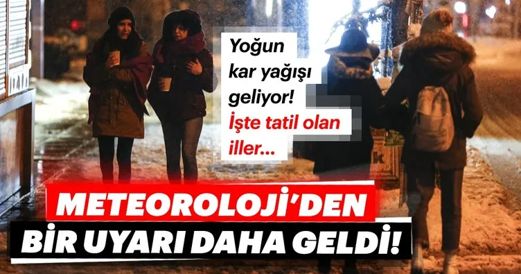 Meteoroloji'den son dakika hava durumu ve kar yağışı uyarısı geldi! İstanbul kar ne zaman yağacak?