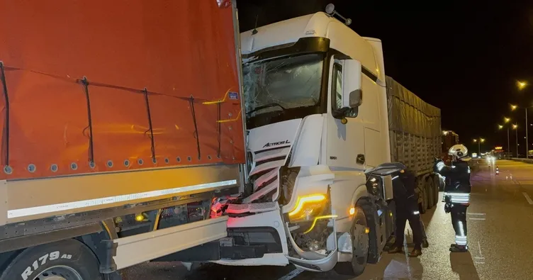 Samsun’da korkutan kaza: TIR’lar çarpıştı! 1 yaralı