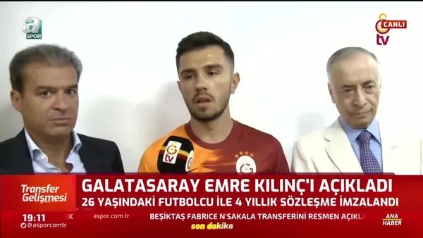 Emre Kılınç: Galatasaray'da olmak benim için büyük gurur