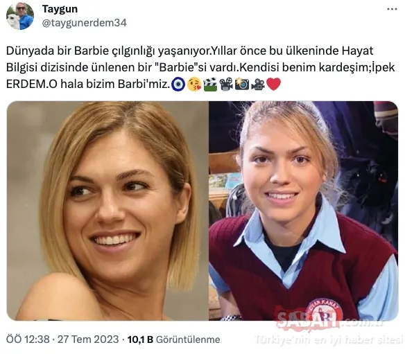 Hayat Bilgisi’nin Barbie Gamze’si İpek Erdem meğer Fenerbahçe’nin efsane isminin kardeşiymiş! İşte İpek Erdem’in futbolcu abisi...