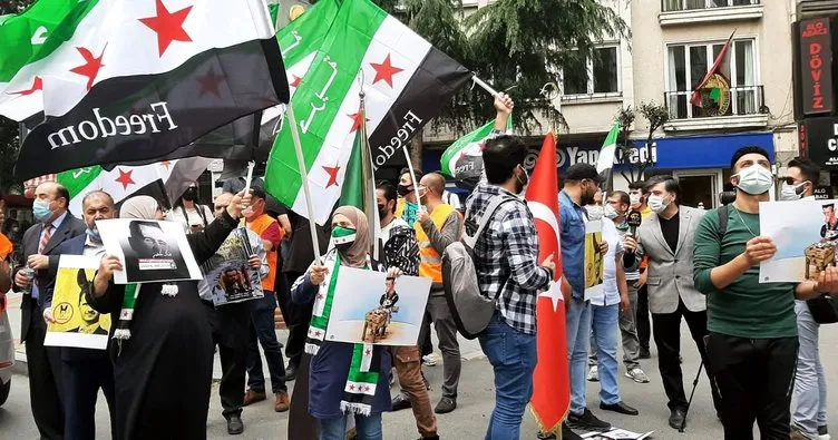 Suriye seçimlerine İstanbul’daki Suriyelilerden protesto