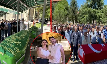 Afyonkarahisar'daki feci kazada hayatlarını kaybetmişlerdi: Uzman çavuş, eşi ve 8 aylık bebekleri toprağa verildi #afyonkarahisar