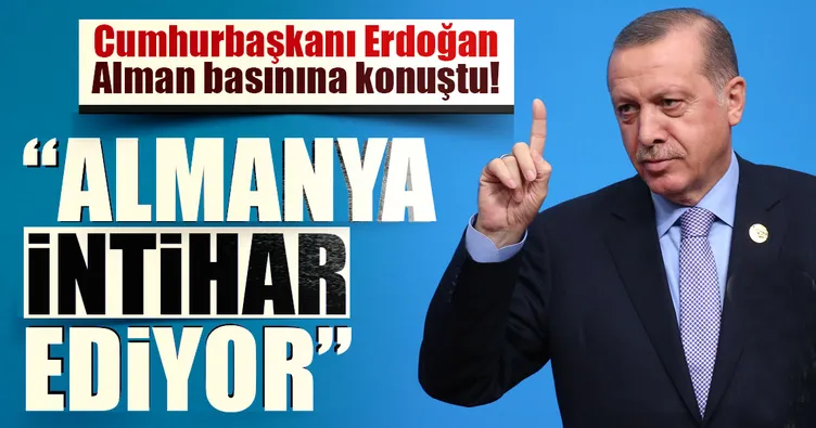 Cumhurbaşkanı Erdoğan Alman basınına konuştu!