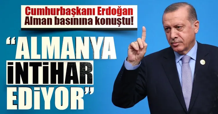 Cumhurbaşkanı Erdoğan Alman basınına konuştu!