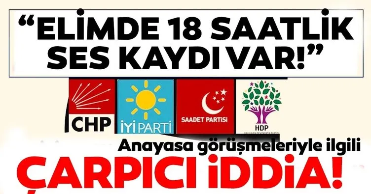 Son dakika! İYİ Parti eski yöneticisi Adem Taşkaya: Elimde HDP ile anayasa görüşmelerinin 18 saatlik ses kaydı var