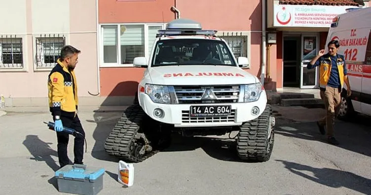 Bolu’da kar ambulansları kışa hazır