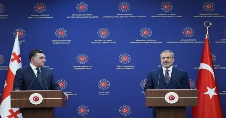 Bakan Fidan, Gürcistanlı mevkidaşı Darçiaşvili ile ortak basın toplantısında konuştu