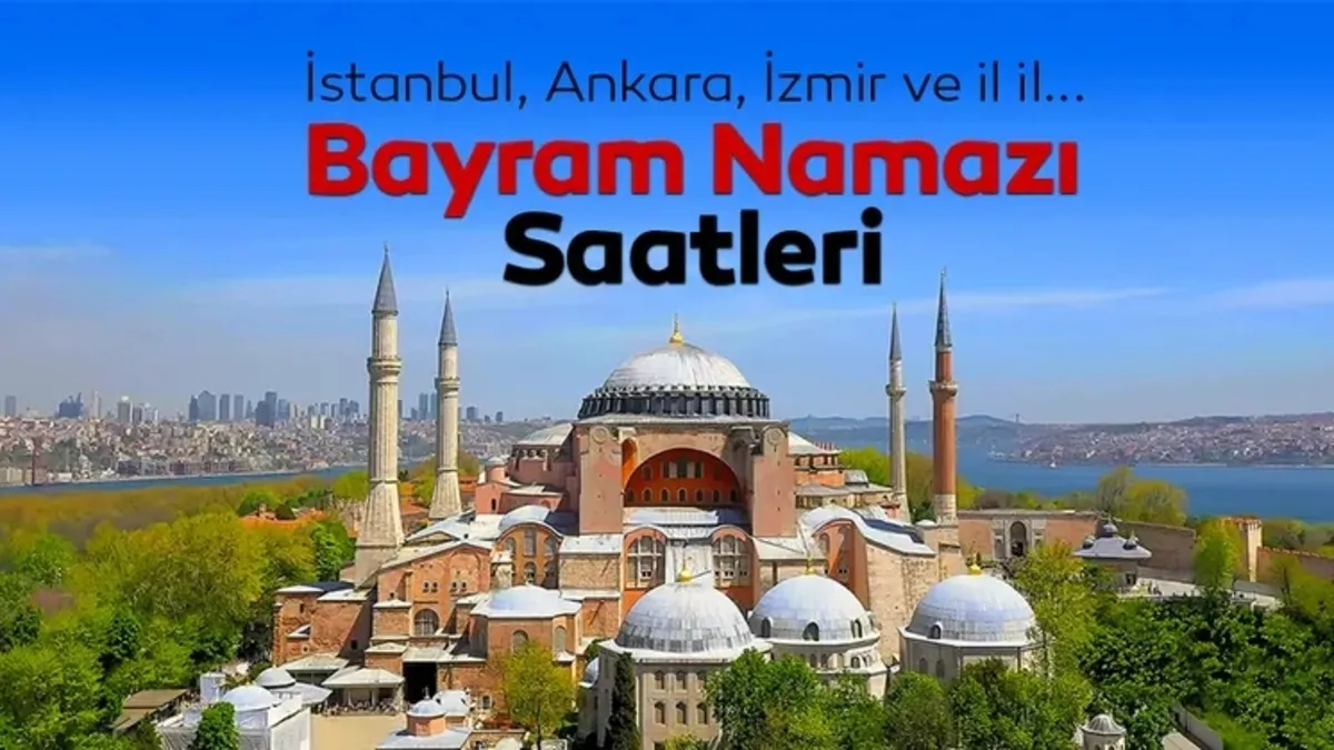 Bayram namazı saat kaçta kılınacak? 2026 Diyanet Takvimi ile İstanbul bayram namazı saati