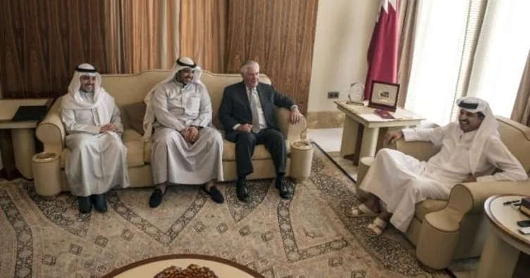ABD Dışişleri Bakanı Tillerson, Katar Emiri Thani ile görüştü