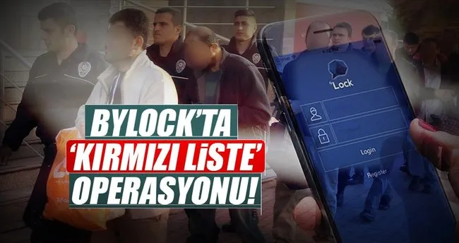 ByLock’ta operasyonu ‘kırmızı liste’