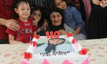 110 yaşındaki kadına doğum günü sürprizi