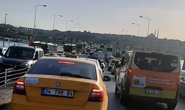 Unkapanı köprü çalışması trafiği yoğunlaştırdı #istanbul