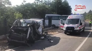 Tekirdağ’da feci kaza: 2 ölü, 10 yaralı