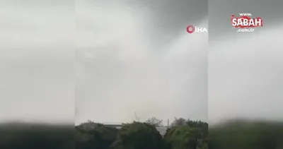 Antalya’da hortum böyle geldi, tarım alanları zarar gördü