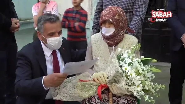 Samsun Valisi Kaymak'dan 122 yaşındaki kadına 10 Mayıs 'Anneler Günü' ziyareti | Video