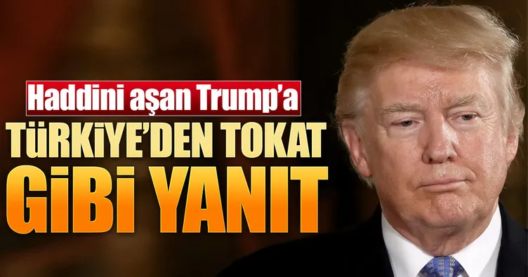 AK Parti’den Trump’a tokat gibi yanıt