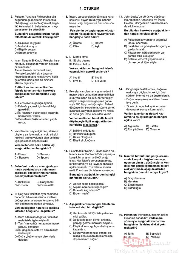 AÖL soruları ve cevapları açıklandı! 8-9 Aralık MEB ile Açık Lise AÖL sınav soruları ve cevapları 2018 burada!