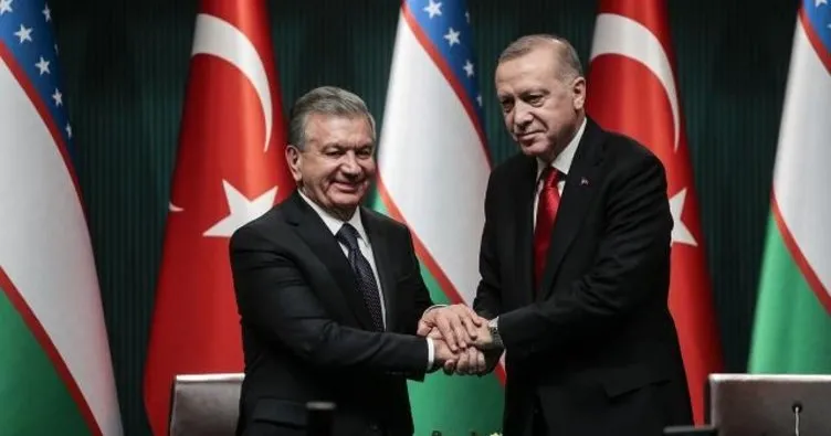 SON DAKİKA! Başkan Erdoğan Özbekistan Cumhurbaşkanı ile görüştü