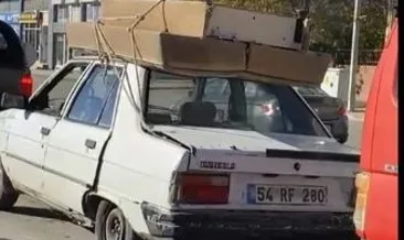 Otomobilin trafikte tehlikeli yolculuğu #kirikkale Otomobilin trafikte tehlikeli yolculuğu #kirikkale