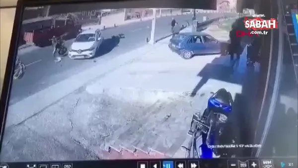 İstanbul Beykoz'da otomobilin motosikleti biçtiği feci kazanın görüntüleri ortaya çıktı