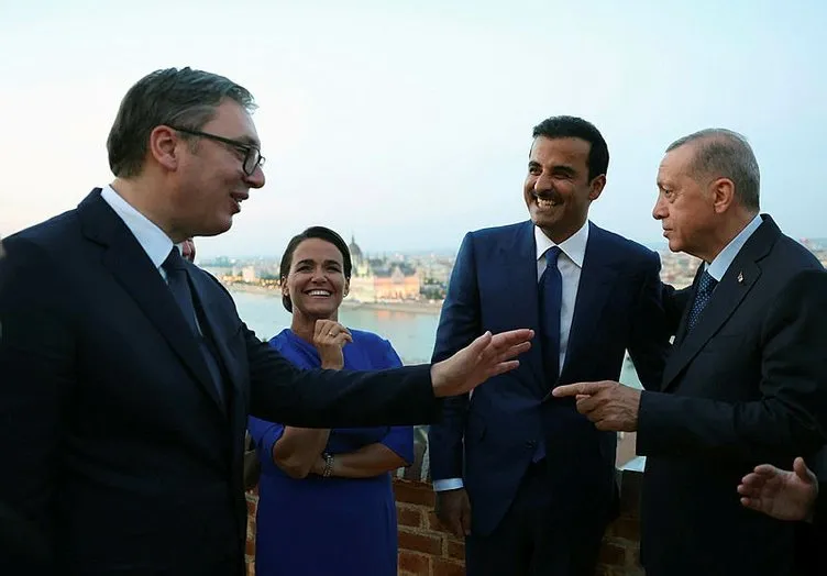 Başkan Erdoğan, liderlerle resepsiyonda buluştu! Macaristan’daki tarihi günden dikkat çeken kareler