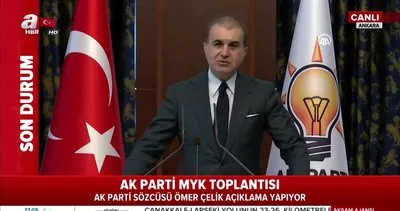 AK Parti Sözcüsü Ömer Çelik’ten AK Parti MYK toplantısı sonrası flaş açıklamalar | Video