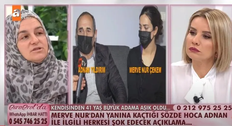 Esra Erol'da inanılmaz olay yaşandı! Merve Nur'dan herkesi şok edecek açıklama!