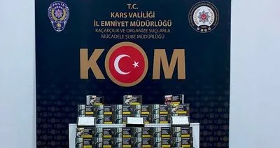 Kars’ta otobüs bagajında 100 bin adet boş makaron ele geçirildi #kars