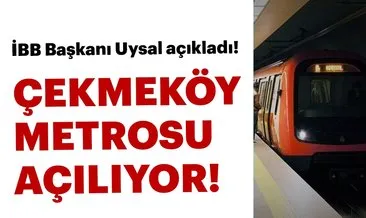 Son dakika: Çekmeköy metrosu ne zaman açılacak? - Üsküdar-Ümraniye-Çekmeköy metrosu ikinci etabı ne zaman açılacak?