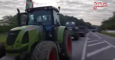 Fransız ve İspanyol çiftçiler Fransa-İspanya sınırını kapattı | Video