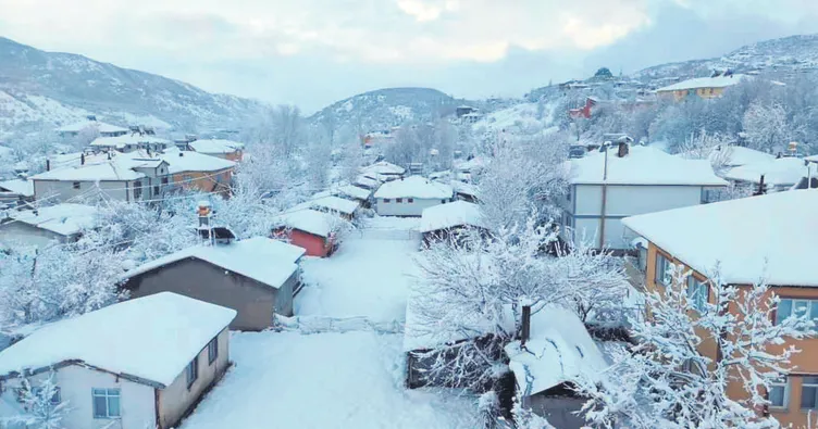 Cennet vatanı kar beyaz örtü sardı