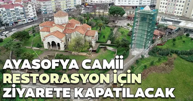 Ayasofya Camii, restorasyon için ziyarete kapatılacak