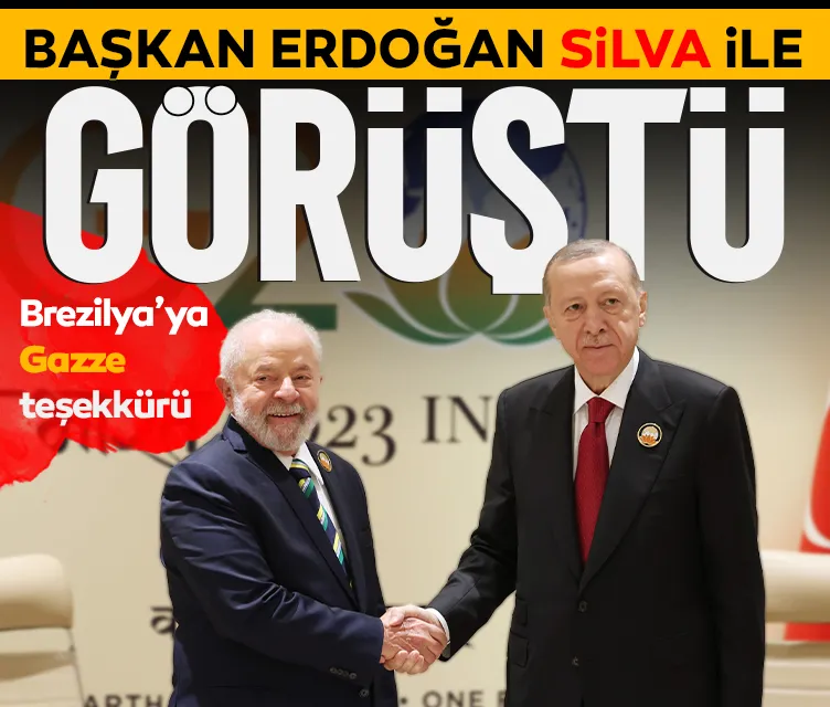 SON DAKİKA I Başkan Erdoğan, Brezilya Devlet Başkanı Lula da Silva ile görüştü