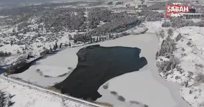 Kütahya’daki ’Saklıgöl’ buz tuttu | Video