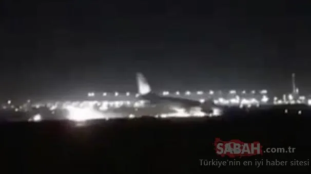 Türk uçağı Suudi Arabistan’da tehlike atlattı