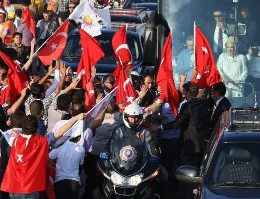 Başbakan’a Ankara’da coşkulu karşılama