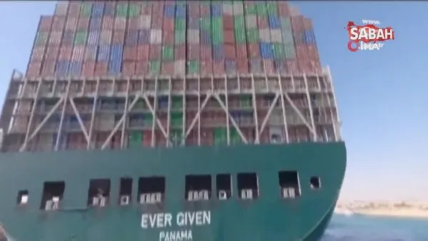 Süveyş Kanalını tıkayan Ever Given gemisi, 3 ayın ardından kanaldan ayrılıyor | Video