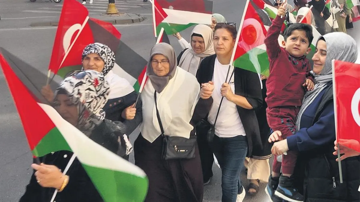 Gazze için sessiz çığlık