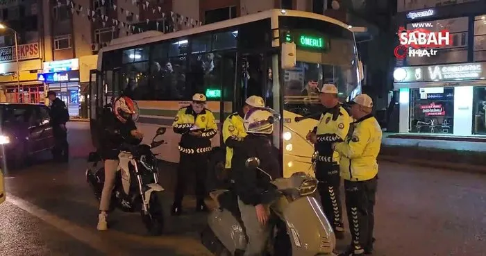 Polisin alkollü sürücüyle imtihanı kamerada | Video
