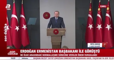 Son Dakika: Başkan Erdoğan, Ermenistan Başbakanı Paşinyan ile görüştü | Video