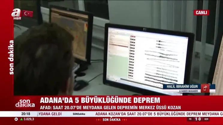 Son dakika: Adana'da 5 büyüklüğünde deprem!